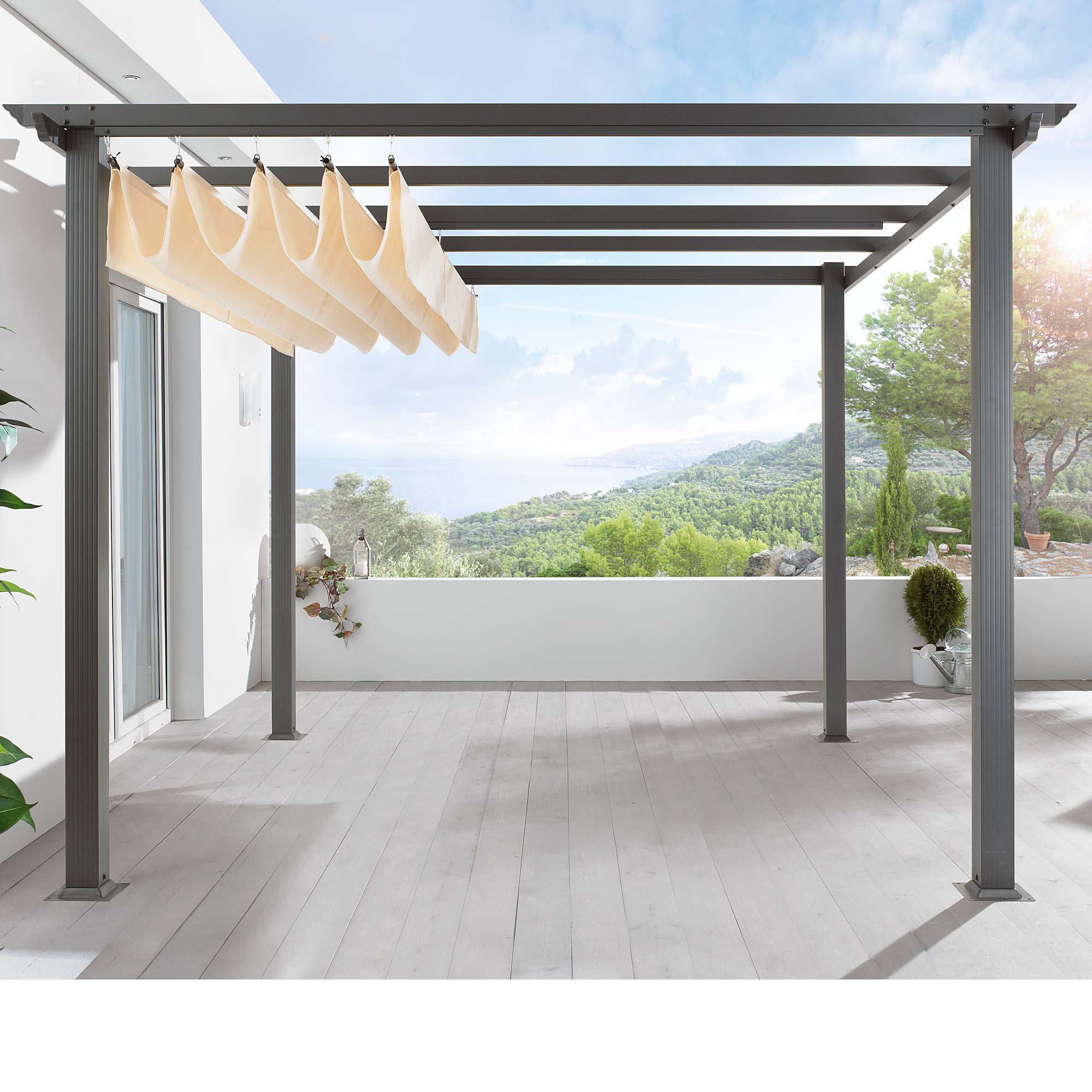 Outdoor Space with a Shade Pergola